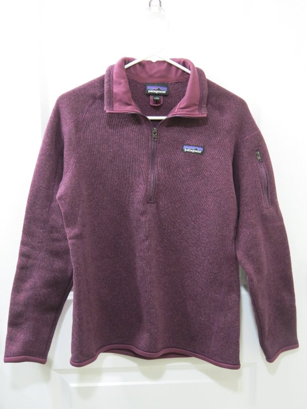 Patagonia 1/4 Zip Chicory Red Fleece Pullover Better Sweater - Size Medium